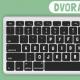 تخطيط لوحة المفاتيح QWERTY وAZERTY إصدارات خاصة من لوحة مفاتيح دفوراك